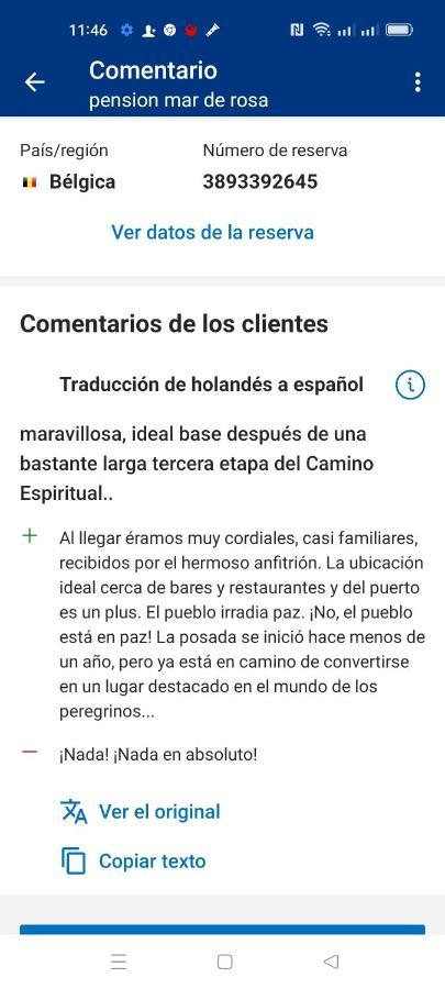 Pension Mar De Rosa Villanueva De Arosa Bagian luar foto